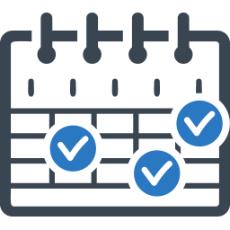 Working-Schedule Graphic of a calendar