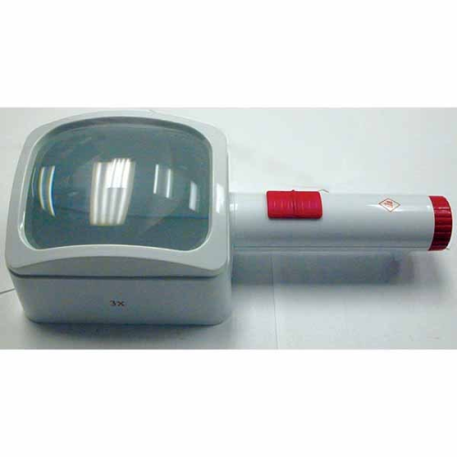 White-Red LED Stand Illuminated Magnifier 3X