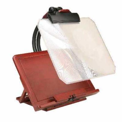 220886.jpg Brown Balmoral Book Stand (w/2x Rigid Fresnel Magnifier)