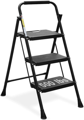 Black HBTower 3-Step Ladder