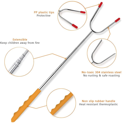 228558.png Orange-Silver-Red Extendable roasting sticks