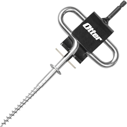 229111.png Silver-Black Otter Quick-Snap Universal Ice Anchor Tool