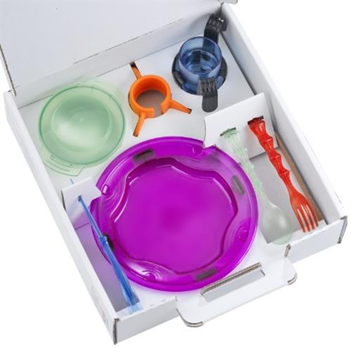 Multicolor Easyeat Suitcase Tableware Set