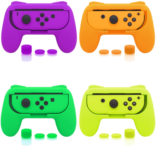 Multicolor Switch Controller grip + thumb-stick grips