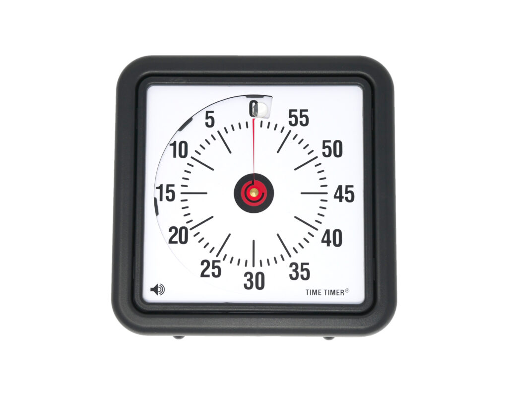 Clock White-Black Time Timer