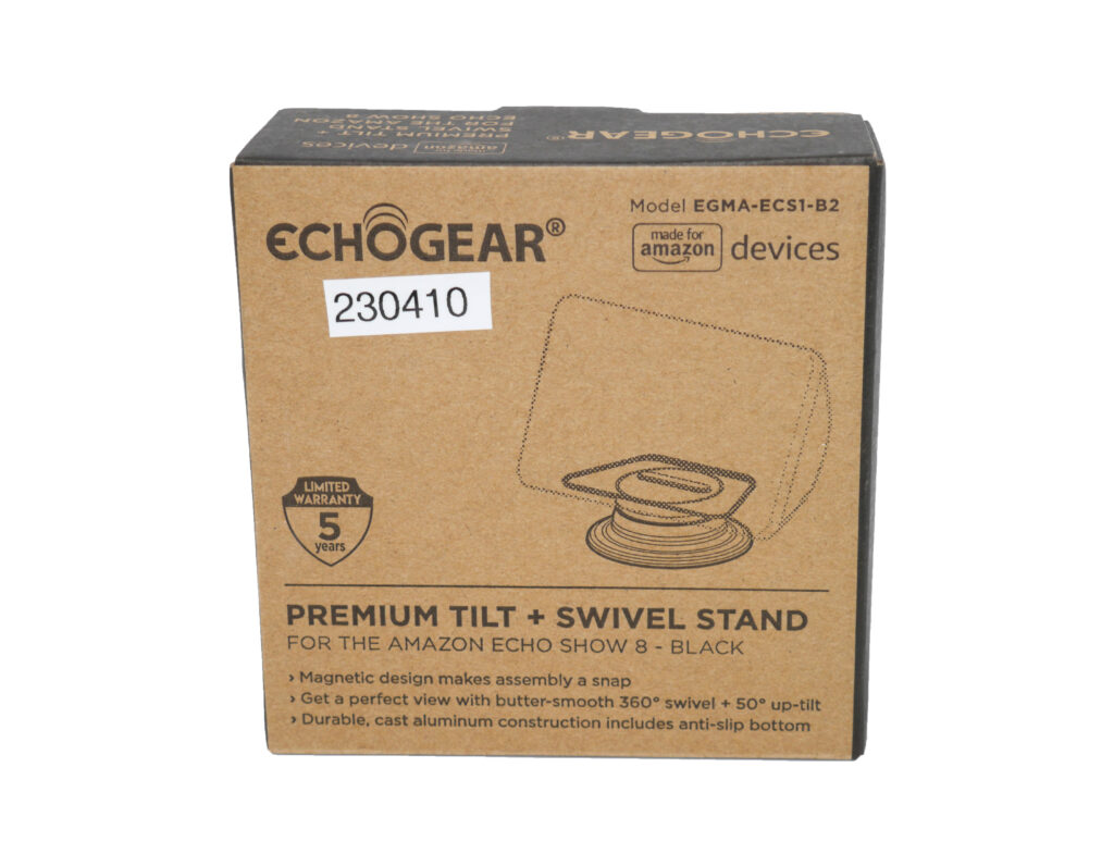 White-Orange EchoGear Premium Tilt & Swivel Stand