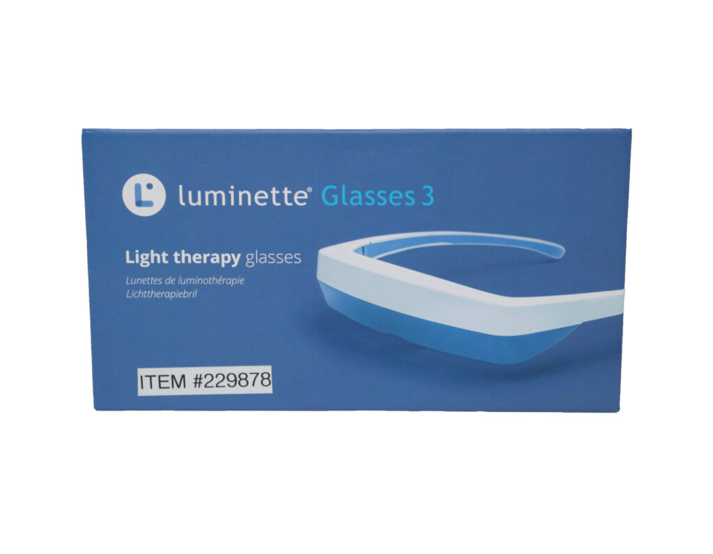 White-Blue Luminette 3 Light Therapy Glasses