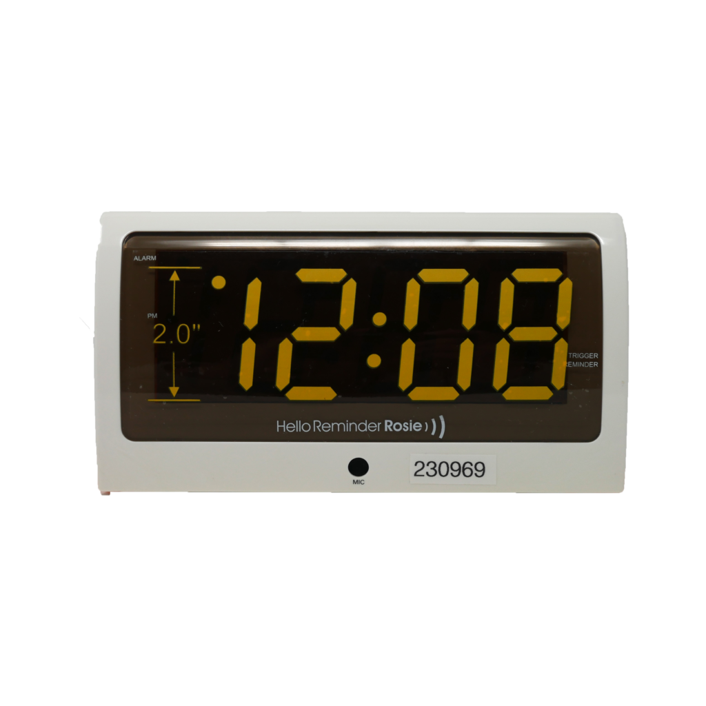 Reminder Rosie Black-White Reminder Rosie Talking Alarm Clock
