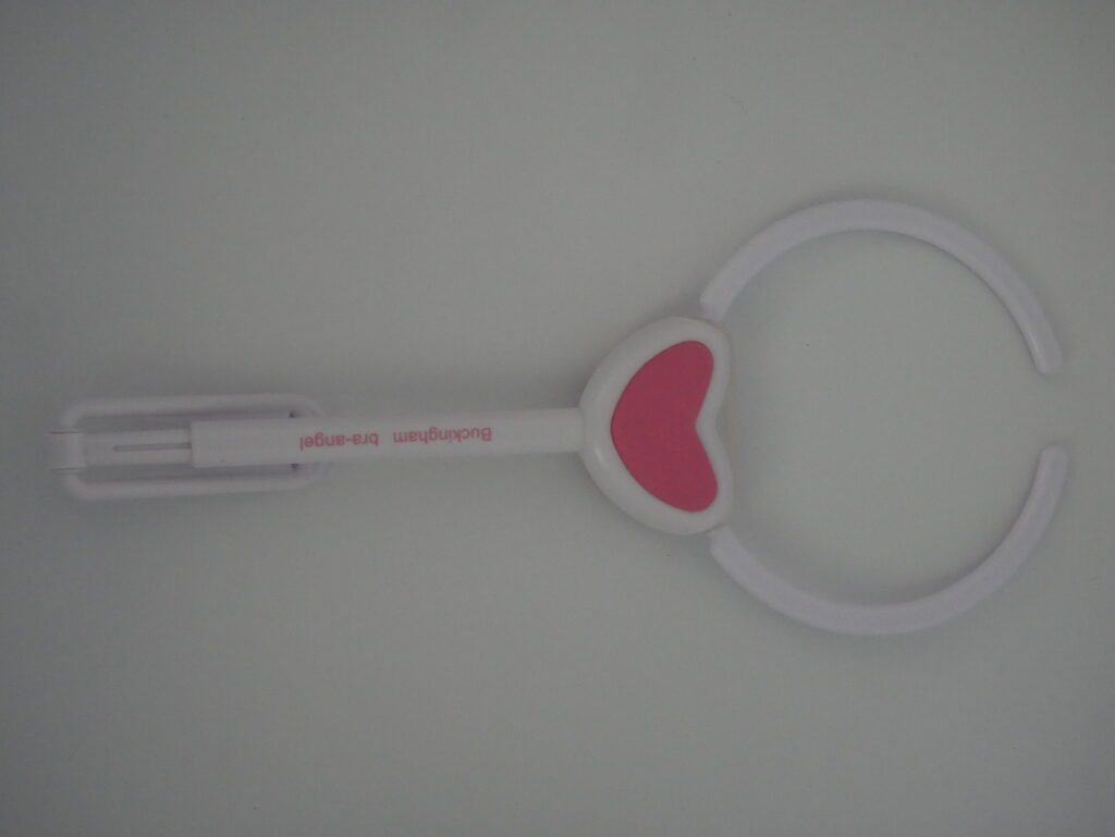 White-Pink Buckingham Bra Angel