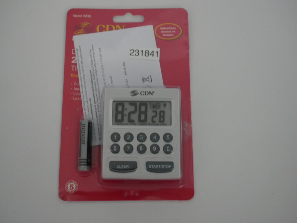 Silver CDN Direct Entry 2 Alarm Timer