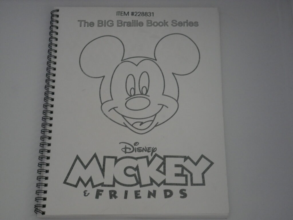 White Braille Coloring Book