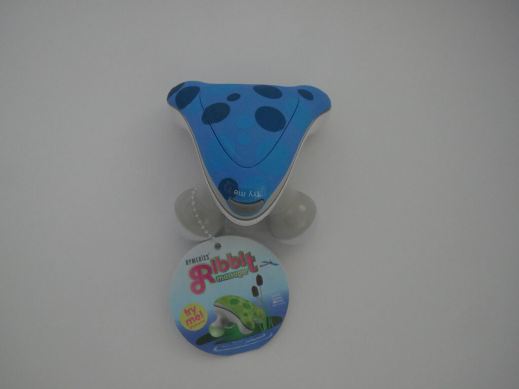 Blue-White Ribbit Mini Massager