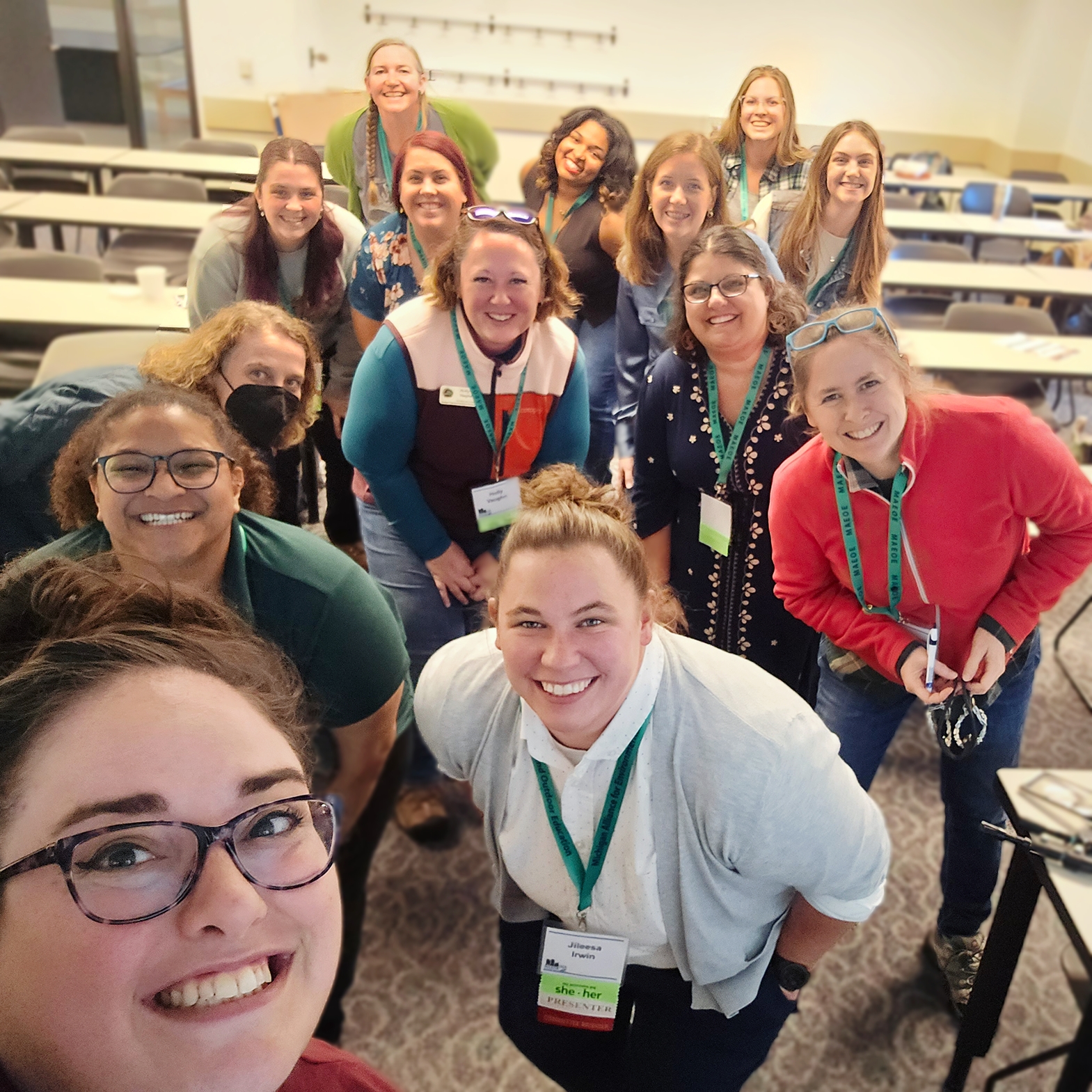 a Group of professionals with MATP Staff Smile at the camera