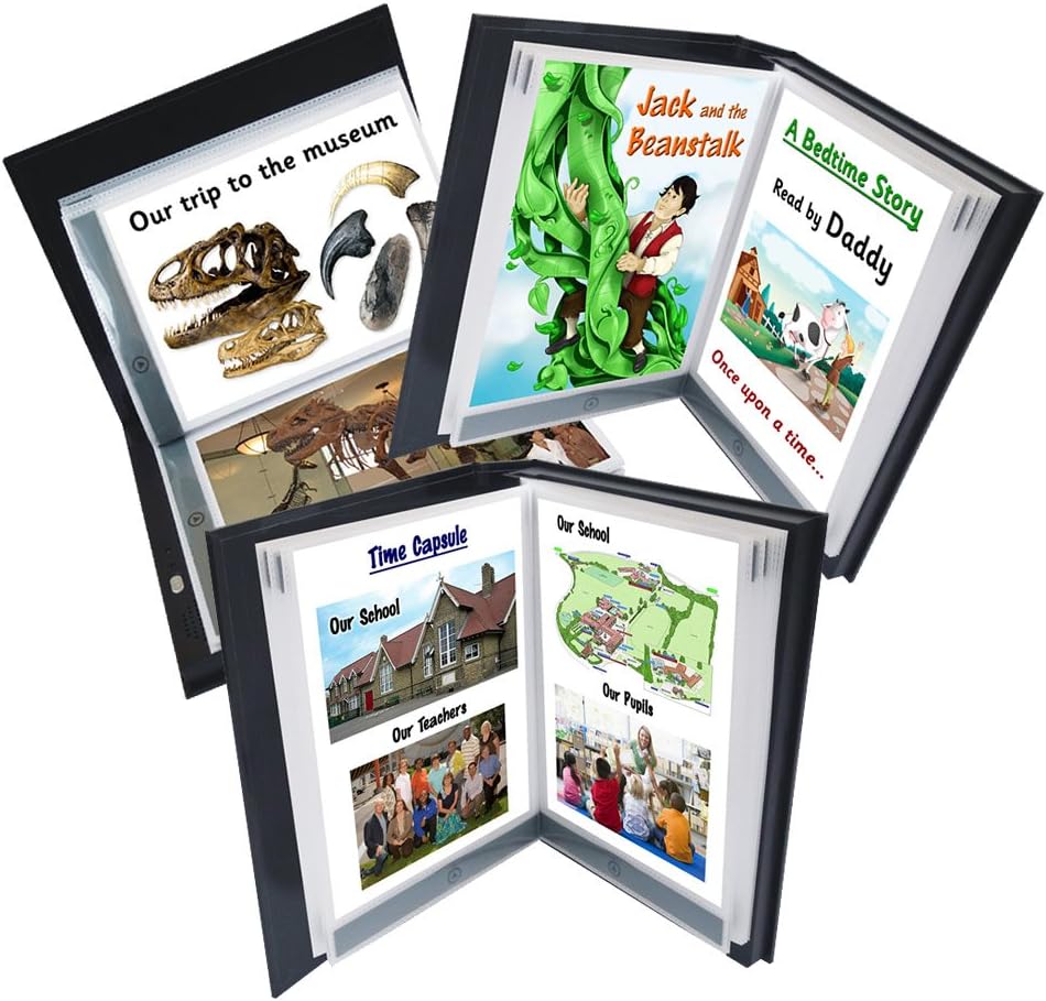 71av0zDhkYL._AC_SL1000_ three talking photo albums one portraying images of memories from a trip to the museum one a bedtime story read by their father and one with memories of school